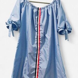 Off The Shoulder Red White Blue XXL Dress